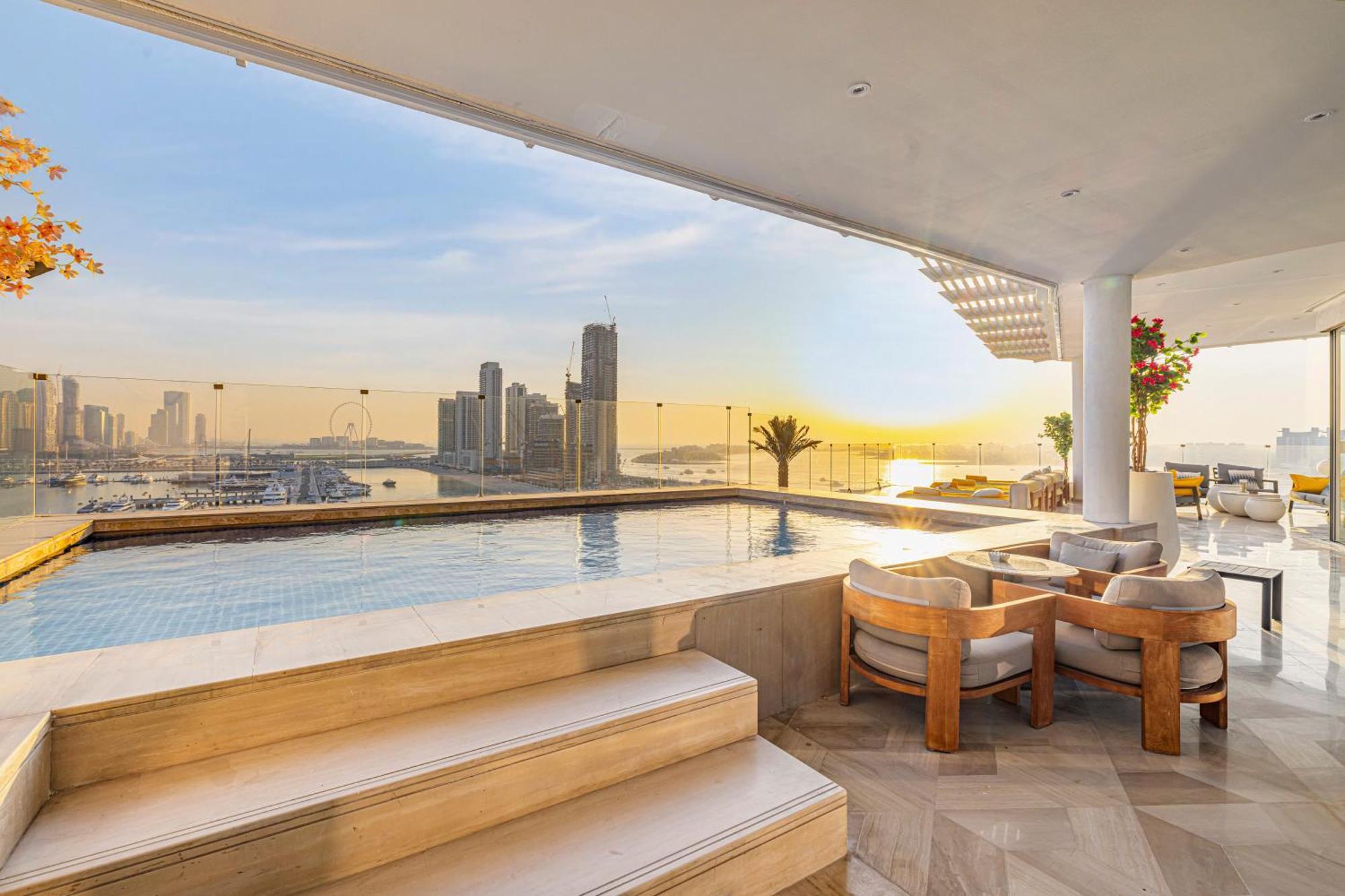 Five Palm Jumeirah 2Br Luxury Penthouse , Full Marina See View With Private Pool Dubai Esterno foto