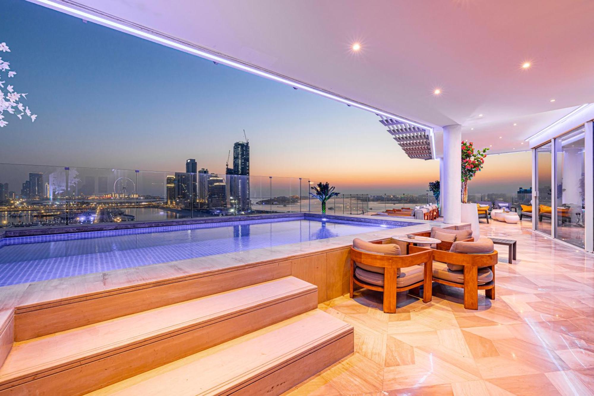 Five Palm Jumeirah 2Br Luxury Penthouse , Full Marina See View With Private Pool Dubai Esterno foto